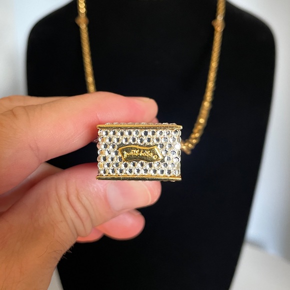 Vintage Judith Lieber perfume bottle Necklace - Picture 5 of 10